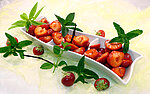 Frische Erdbeeren mit Vanille-Olivenöl
